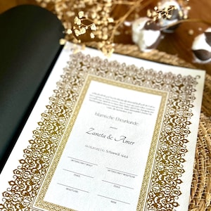 Imam Nikah certificate that you can print out yourself (digital file) different versions