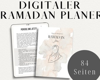 Digitaler Ramadan Planer für konvertierte und Anfängerinnen - zum ausdrucken oder Digital  (FRAUEN & Mädchen) deutsch