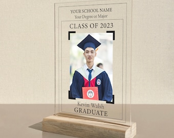Targa di laurea personalizzata: decorazione da tavolo in plexiglass acrilico