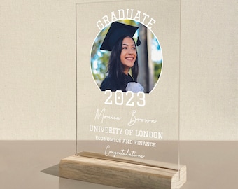 Targa di laurea in acrilico personalizzata: decorazione da tavolo, regalo per laureati