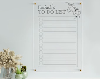 Custom Acrylic To Do List: Wall Mounted Dry Erase Planner