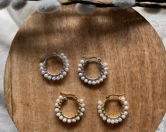 Mini-Perlen - Creolen - Ohrringe - Schmuck - Accessoires