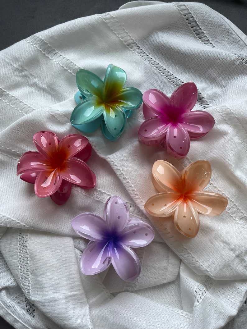 Hawaii Blumen-Haarspangen Clips Flowers Spangen Haare Bild 1