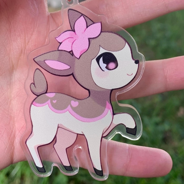 Llavero acrílico de 3" de Pokémon Ciervo Invernal Brillante