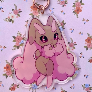 B-GRADE Shiny Lopunny Pokemon 3” Acrylic Keychain