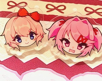 Sayori & Natsuki DDLC 1.5” Acrylic Pins