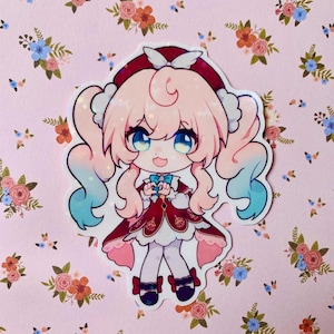 Hyacine Honkai Star Rail Sticker Laminated Weatherproof Sparkling