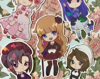 Umineko When They Cry Holographic Sticker Set Laminated Weatherproof Broken Glass