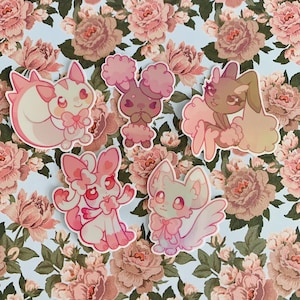 Valentines Day & Lovecore Poke Sticker Set Holographic + Waterproof