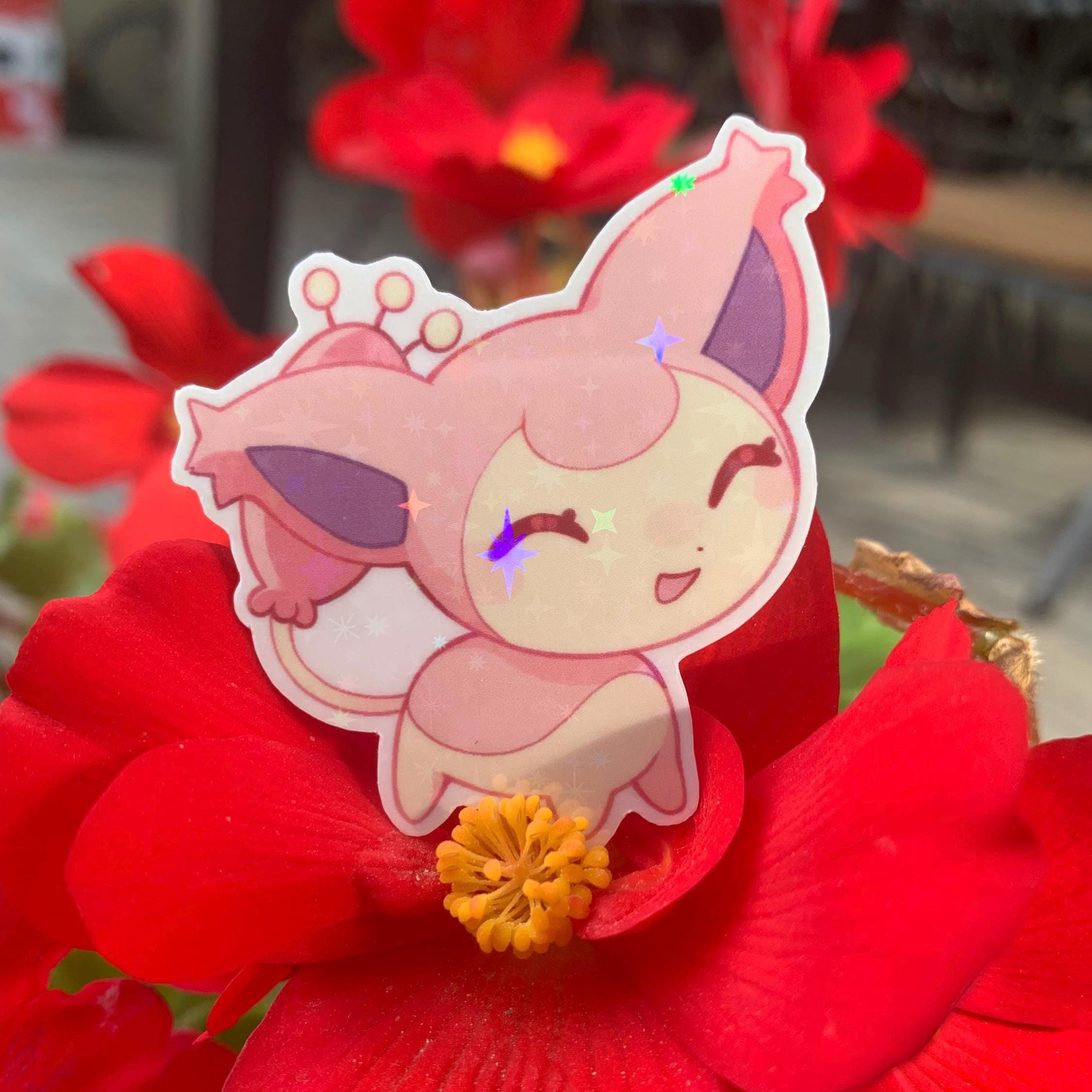 Sweet Pink Poke Sticker Set Minccino Alcreamie Skitty Eevee Sparkling ...