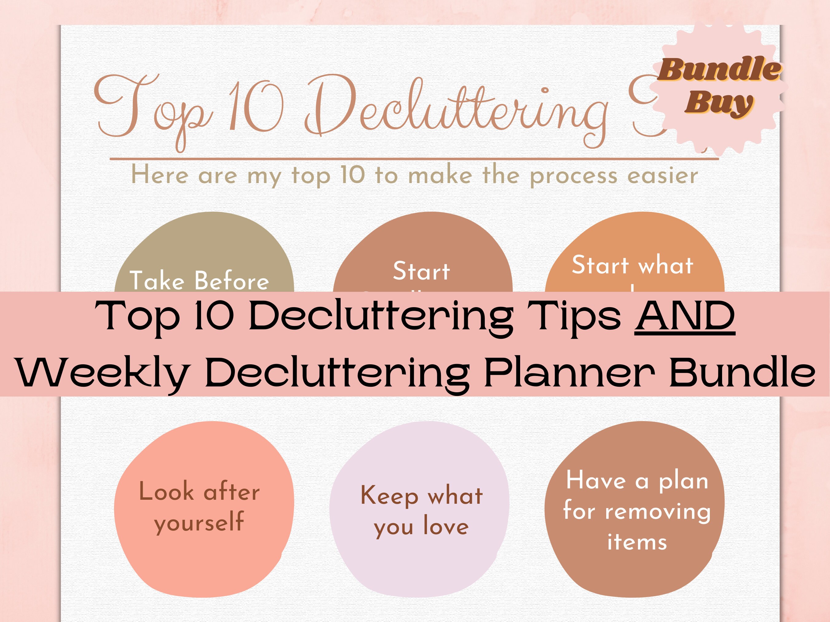 Weekly Declutter Weekly Declutter Planner, Decluttering Top Tips From a Professional ...