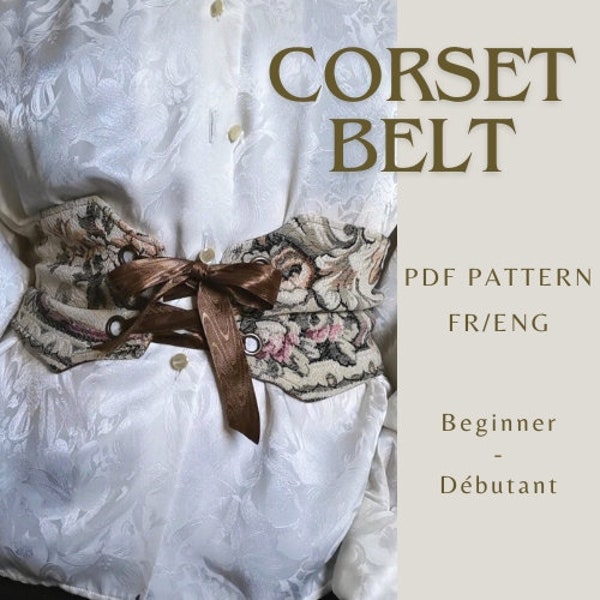 Renaissance Corset Belt - PDF Pattern (FR/ENG)