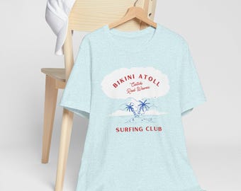 Bikini Atoll Surfing Club Tee | Vintage Palm Island Surf T-Shirt