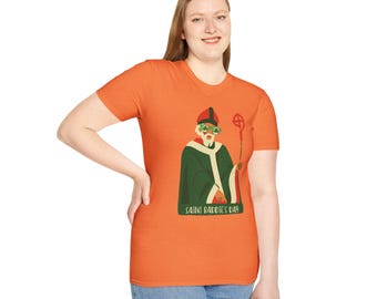 Saint Baddie's Day T-Shirt, Fun women's Tee, St. Patrick's Day Apparel, Quirky Gift, Softstyle Graphic Tee