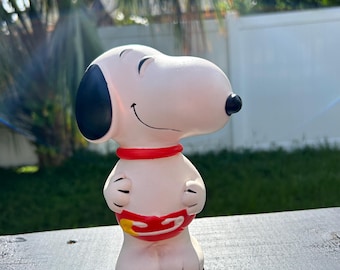 Vintage 1990s Japan Peanuts Snoopy Playing Guitar Ceramic
