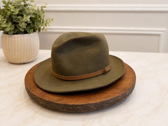 Vintage Wool Lite Felt Fedora Hat