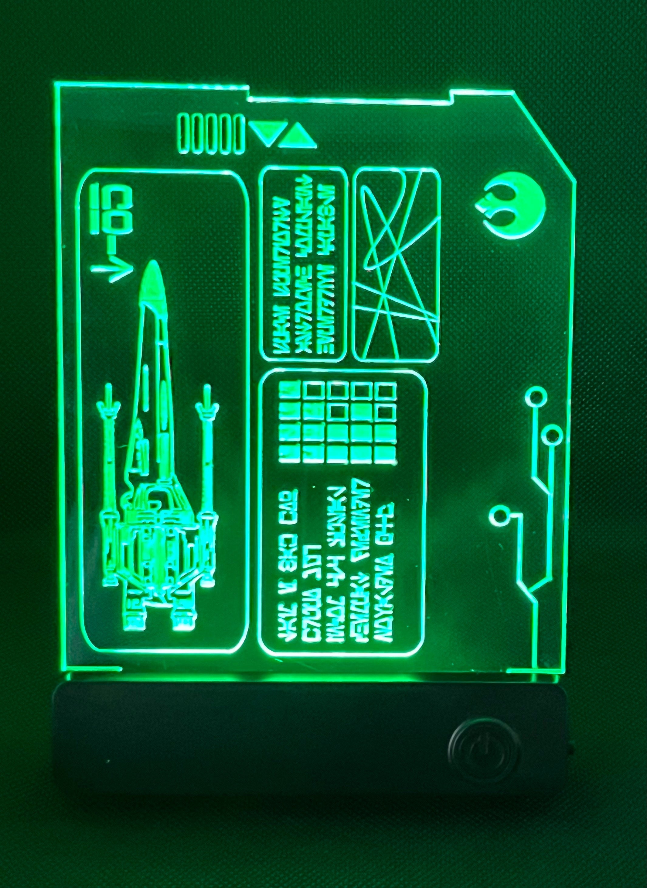 Sci-fi Data Pad, X-wing Pilot Display With RGB Lights - Etsy