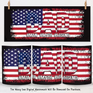 Dad Mug Wrap Fathers Day Mug Wrap Sublimation Designs PNG  11oz & 15oz Mug Template Mug Wrap For Men Digital Download File