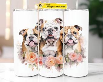 Omslagdoek Bulldog: sublimatieontwerp hond moeder (digitale download)