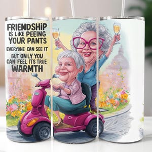 Friends Tumbler Wrap Funny Friendship Tumbler Wrap 20 oz Skinny Sublimation Seamless Design Digital Download File