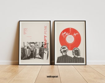 Ensemble d&#39;affiches Daft Punk : pochettes d&#39;album Memories à accès aléatoire (téléchargement numérique)