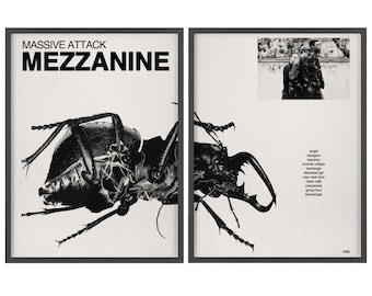 Massive Attack - Mezzanine - 1998 - Framed Original Promo