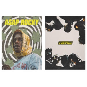 ASAP Rocky Set of 2 Posters - Testing Poster - ASAP Rocky Testing - Wall Art Prints - High Quality Digital Print - Digital Download