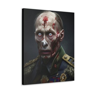 ZOMPUTIN HORRIFYING GAZE , Large Art Print Canvas , Ukraine art