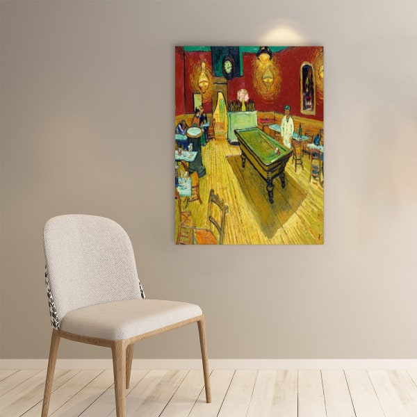 Vincent Van Gogh Poster Le Cafe De Nuit ( The Night Cafe)Art Print, Wall Decor | Paper poster