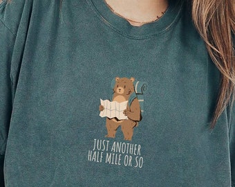 Hiking Shirt, Granola Girl Aesthetic Hike Tshirt, Camping T-shirt, Funny Mountain Bear Tee, Outdoorsy Shirt, Trendy Oversized Shirt