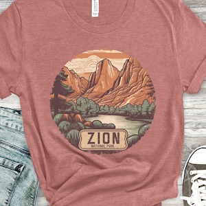 Zion Shirt, Adventure Shirt, Retro Shirt, Vintage Shirt, Hiking Shirt, Camping Shirt, Zion National Park T-shirt, Utah Tshirt, Nature Tee