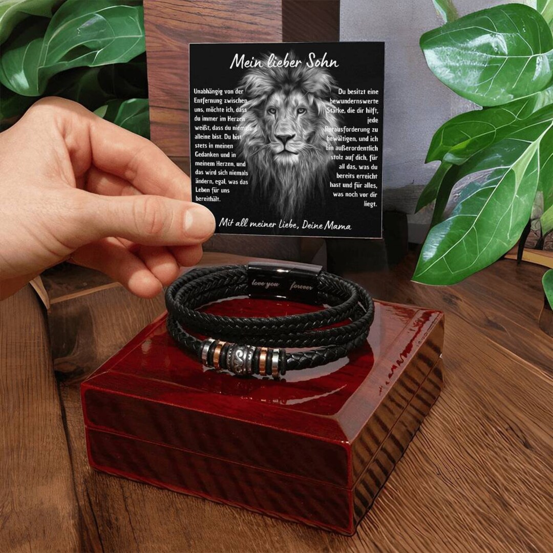 Armband für Sohn, Mama Sohn Armband, Papa Sohn Armband