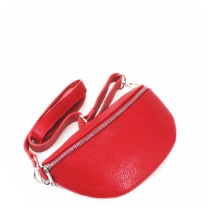 Unisex Real Leather Sling Bum Bag Womens Casual Gym School Sports Travel Crossbody Shoulder Handbag VP105B