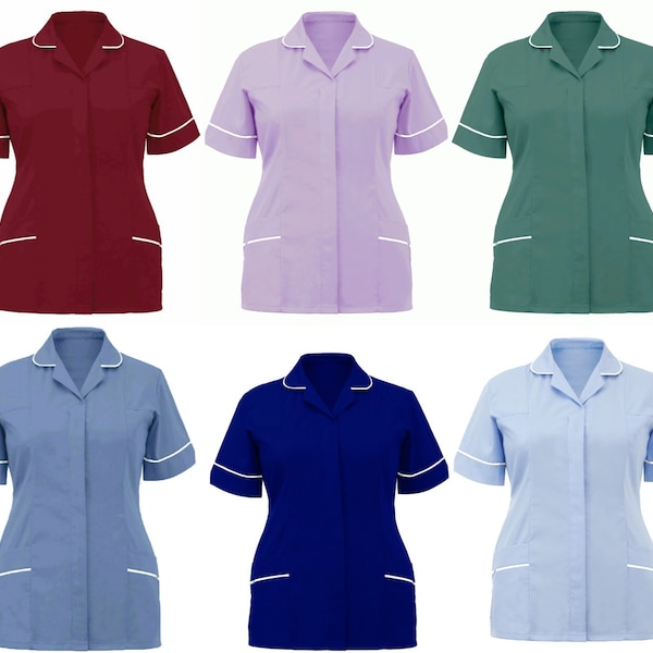 Dental Vet Careers Nurses Uniform Tunic Healthcare Medical Hospital Tops