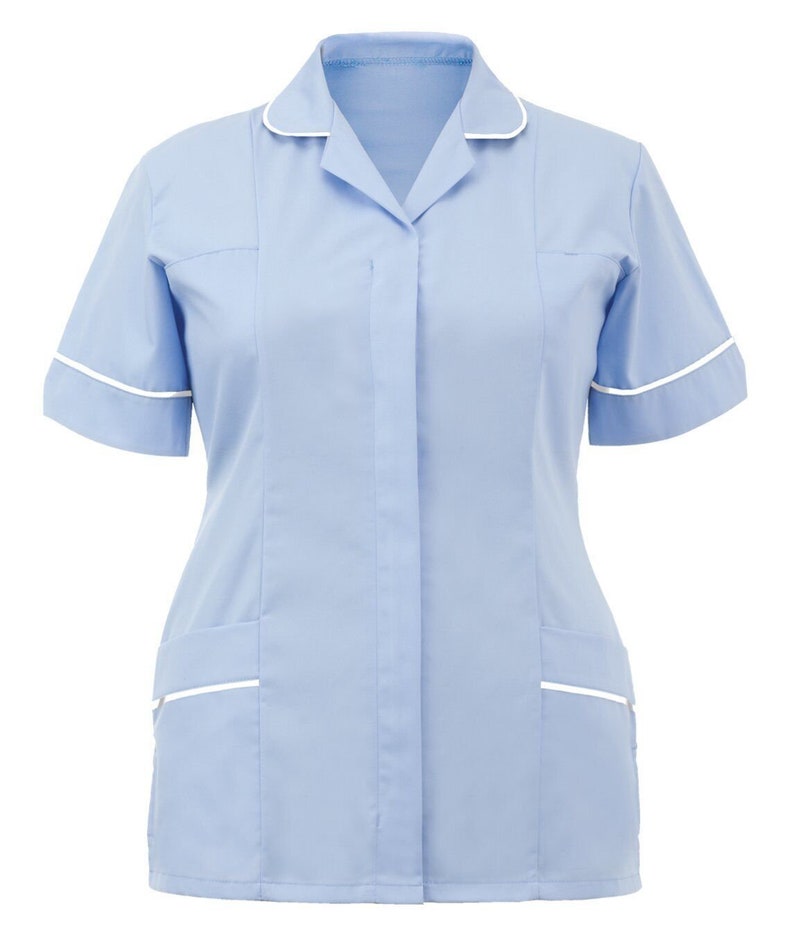 Tandarts Carrière Verpleegkundigen Uniform Tuniek Gezondheidszorg Medisch Ziekenhuis Tops Sky Blue