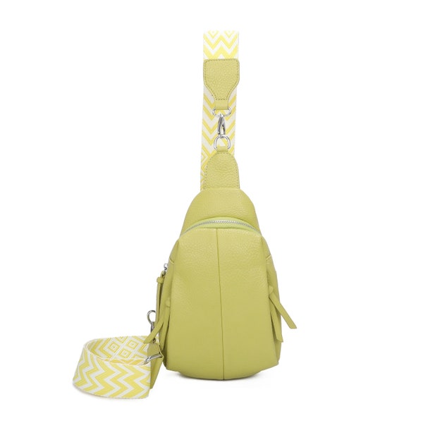 Medium Colourful Strap Sling Backpack Women Trendy Sling Bag Travel Purse Ladies Multi Section Fanny Pack Messenger Bag H1088