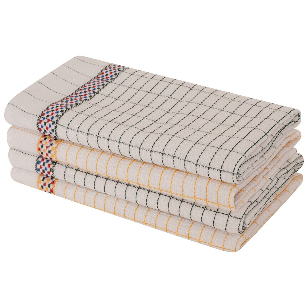 100% Cotton Tea Towels Set Pack of 4 Kitchen Dish Cloths - Etsy