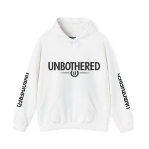 Unisex Heavy Blend™ Hooded Sweatshirt - &quot;Unbothered&quot; | Cozy Comfort, Relaxed Vibe, Gift for Friends, Casual Wear, Lounge Hoodie