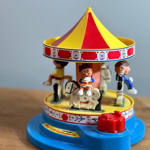 1970s Corgi Magic Roundabout Carousel Wind up Musical Collectible Toy RARE