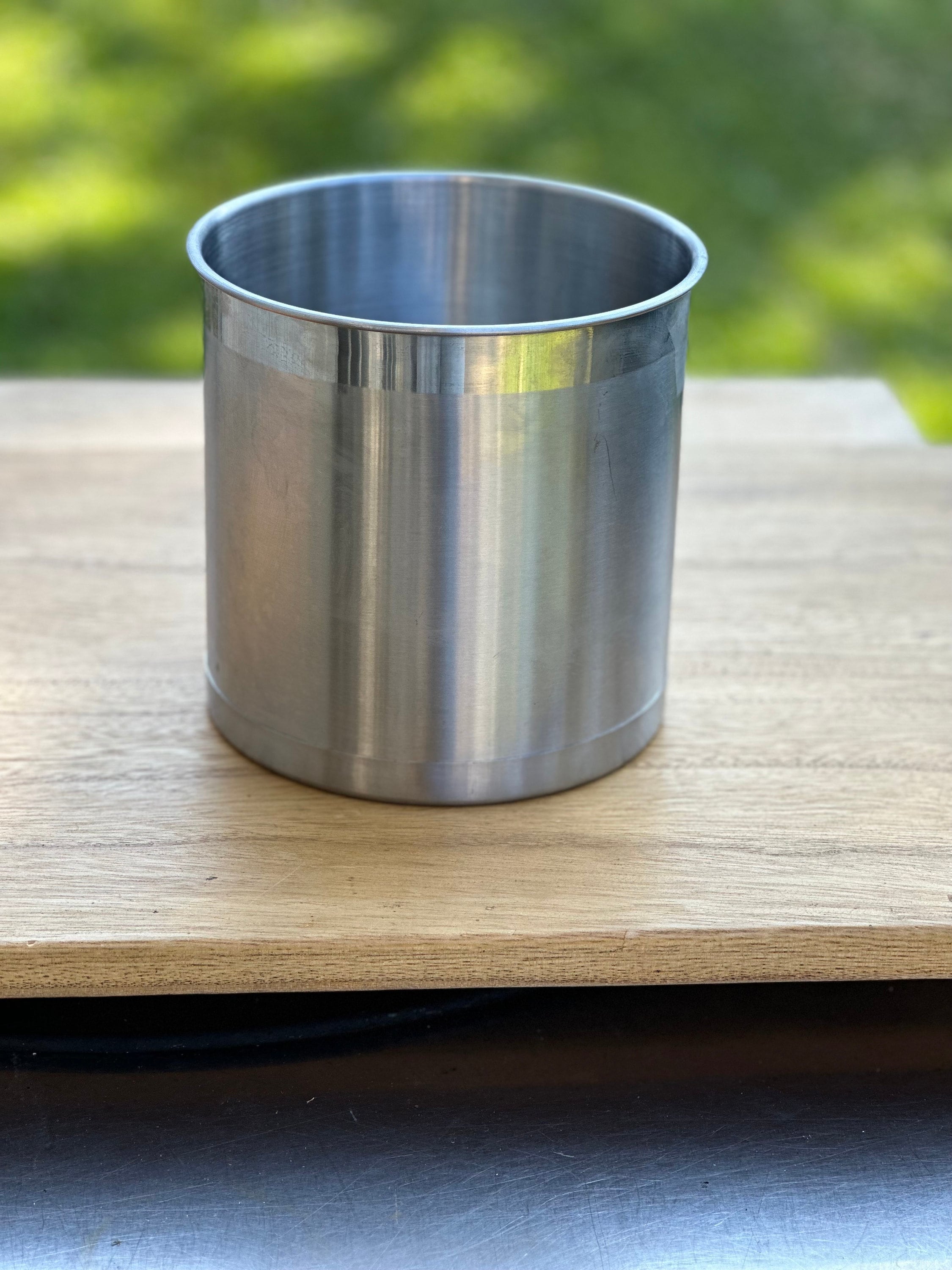 Heavy Metal OGGI Stainless Steel Bucket Planter Utensil Holder