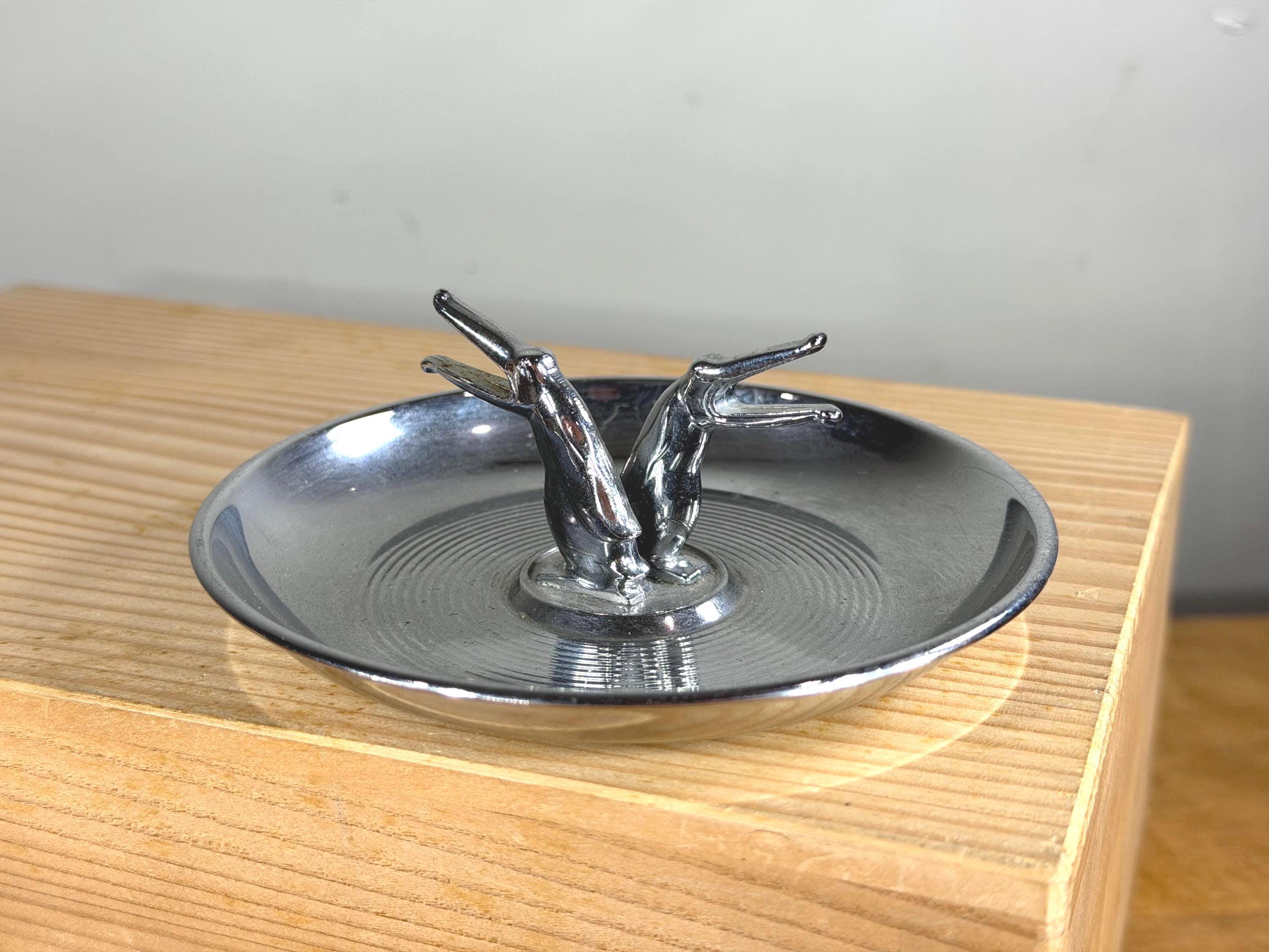 Vintage Art Deco Style Chrome Pincherette Toucan Ashtray - Etsy