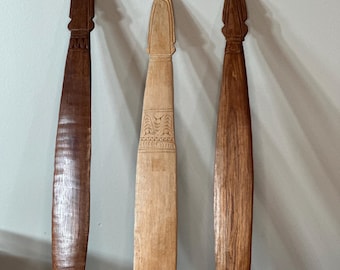 Neuguinea, Australien ~ Aborigine-Schwertkeulen ~ 3er-Set ~ Vintage