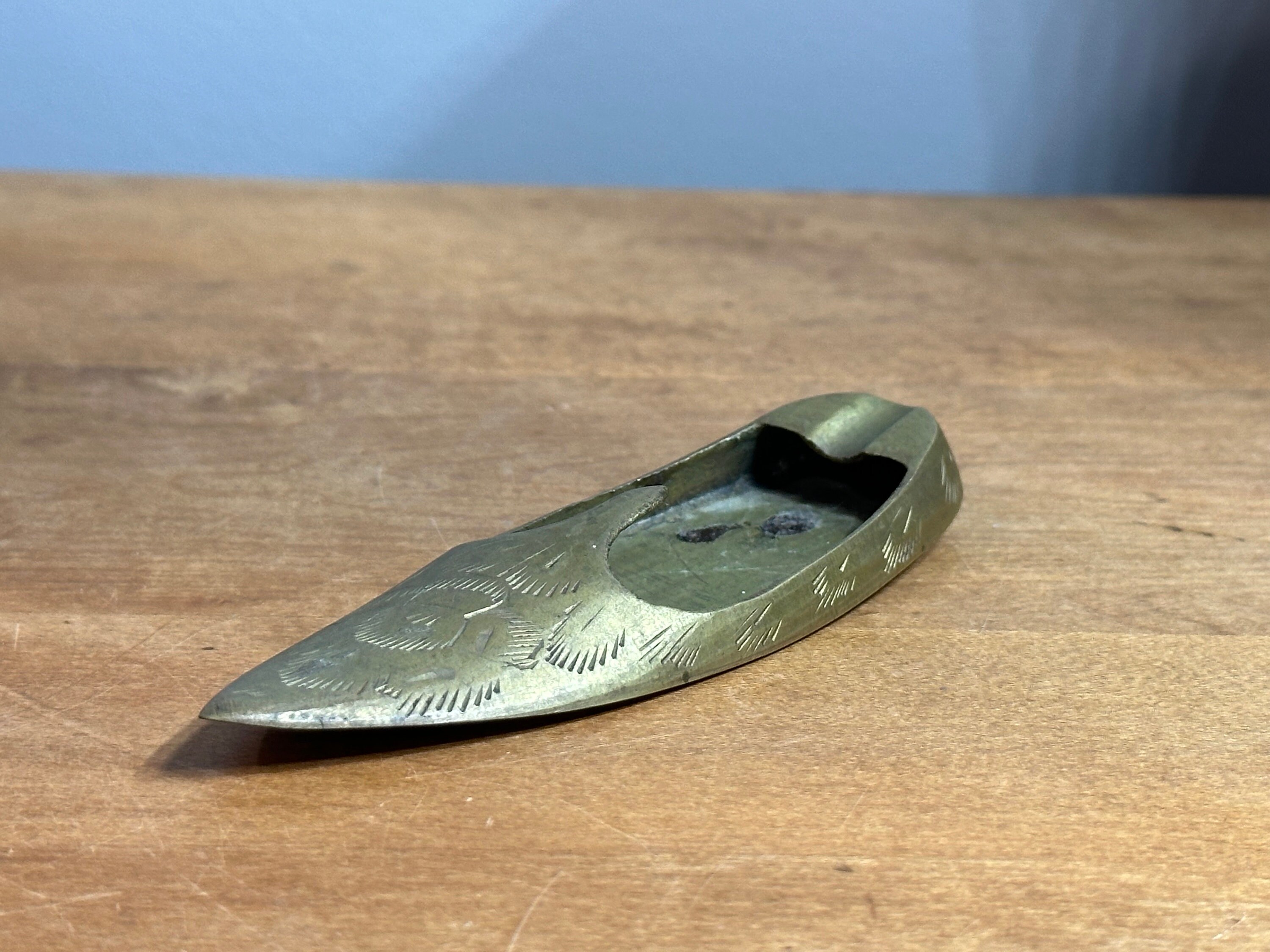 ヴィンテージ真鍮製シューズスリッパ灰皿 ～ MCM - Etsy 日本