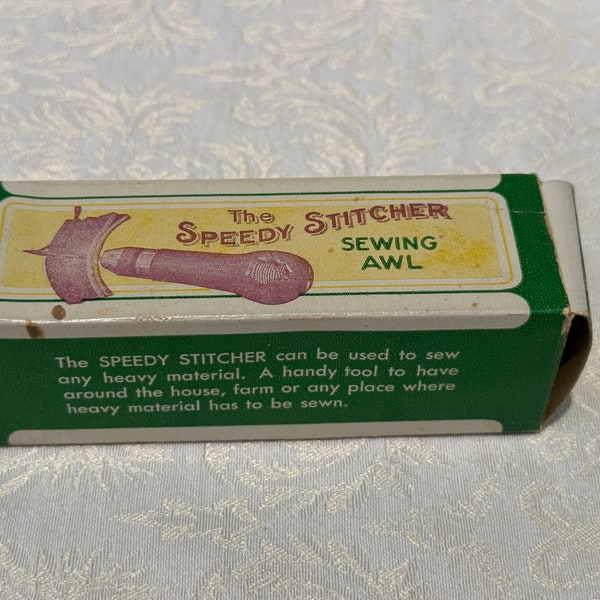 Vintage "Speedy Stitcher" sewing awl ~ Stewart MFG ~ Worchester Mass