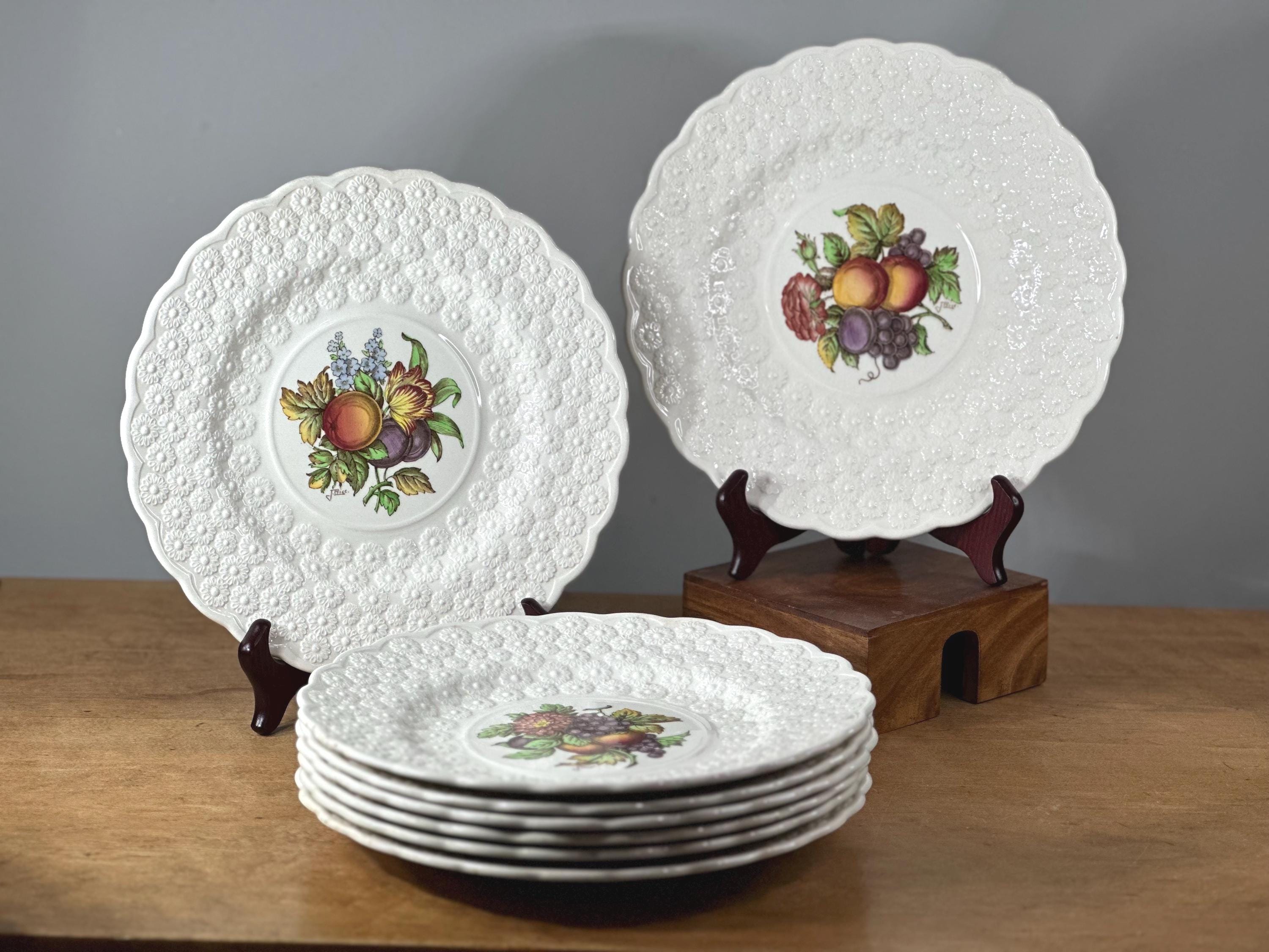 【スポード＊カンタベリー】デザート皿・サラダプレート×３枚 スポード（Spode）カンタベリー（Canterbury）デザートプレート3枚