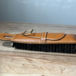 Vintage Finnigans Leather Shoe Brush & Horn: Made in England - Etsy