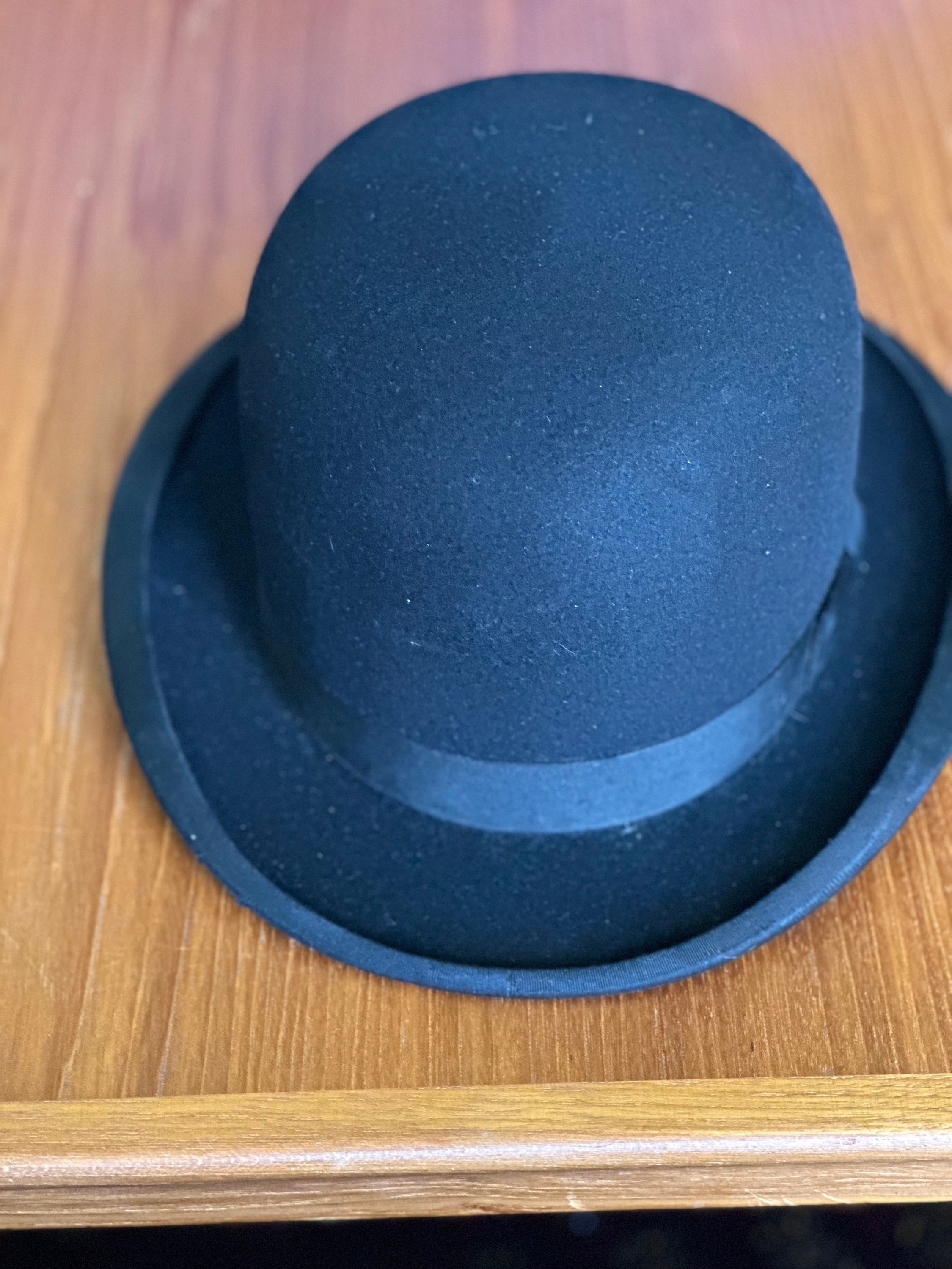 Vintage London Fog Hat Wool‎ Bowler Top Hat Navy Made In USA One Size $_57.JPG?set_id=880000500F main image 2