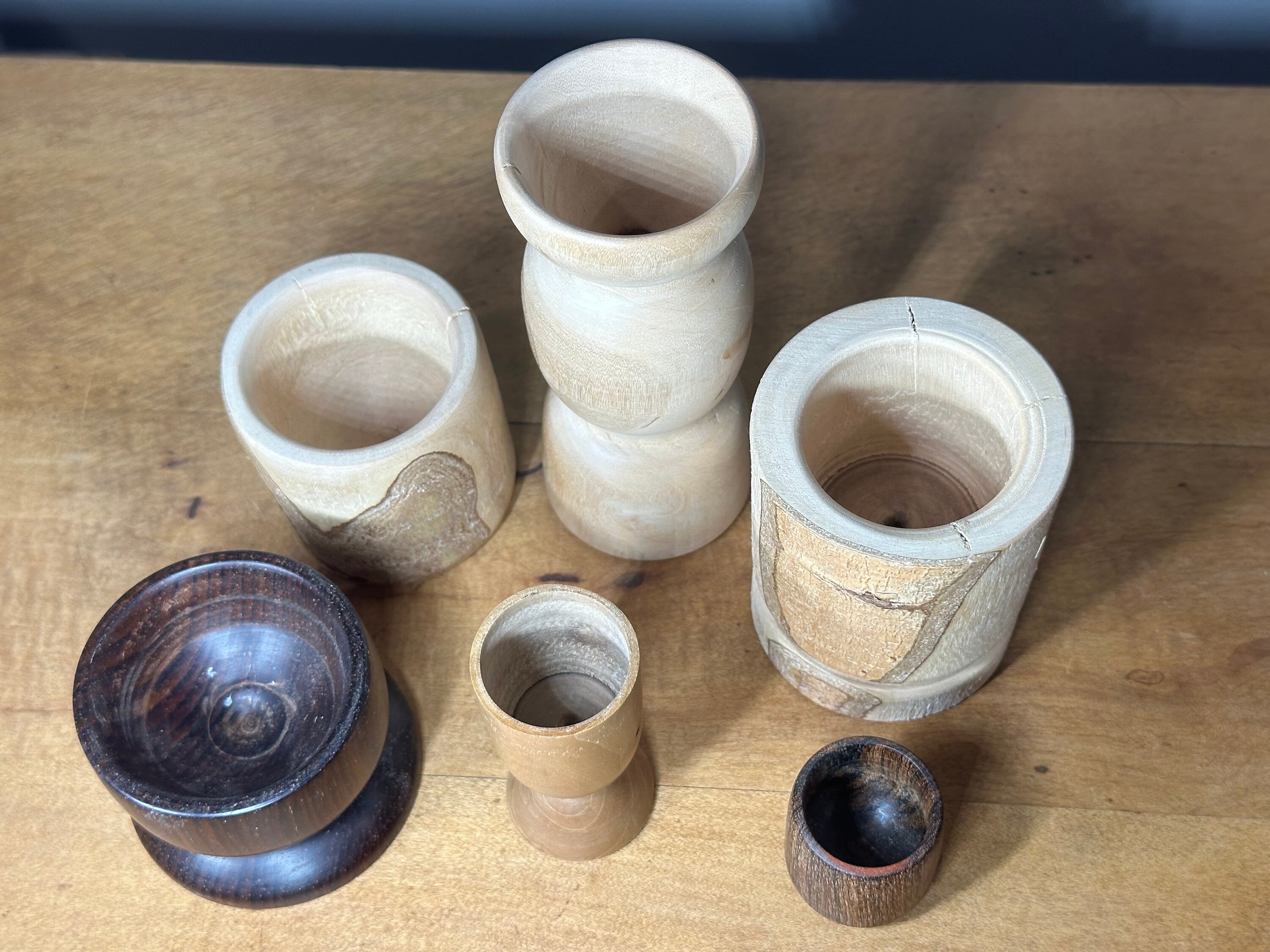 ヴィンテージ 手回し ~ 花瓶 ~ キャンドルホルダー ~ 6 個セット