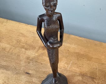 部族の傷跡のあるアフリカ黒檀彫刻像〜ヴィンテージ - Etsy 日本