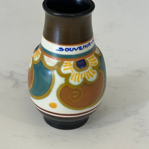 Gouda Vase / vintage / Souvenir / Axel / signed / Arts and Crafts / Art Deco